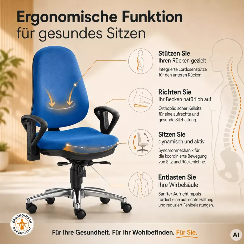 ULTRA - Bandscheiben-Drehstuhl