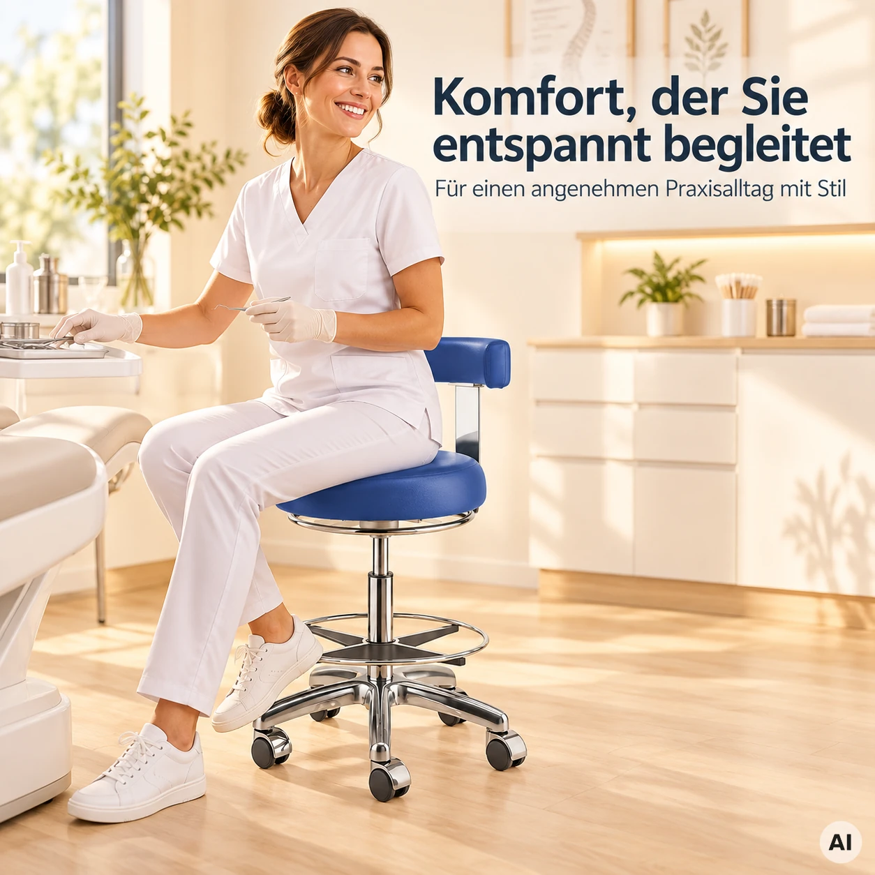 Dentist 4 - Rückenschonender Praxishocker